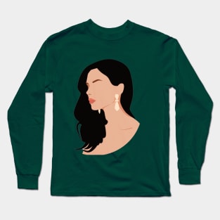 Beautiful Lady Long Sleeve T-Shirt